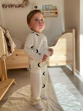 Waffle Cotton Pajama Set - RYAN AND REMI