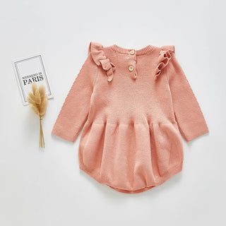 Ruffle Sleeve Knitted Bodysuit - RYAN AND REMI