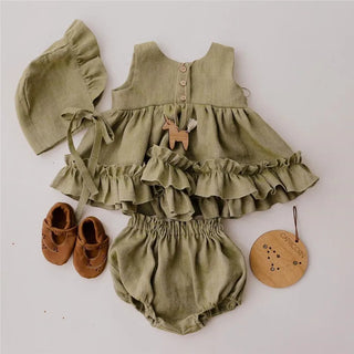 Flare Cotton Linen Outfit - RYAN AND REMI