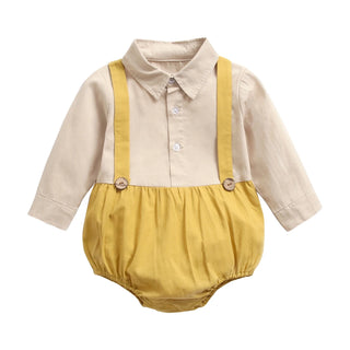 Boys Button Up Bodysuit - RYAN AND REMI