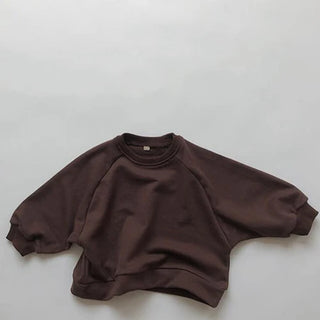 Neutral Cotton Sweatshirt Top - RYAN AND REMI