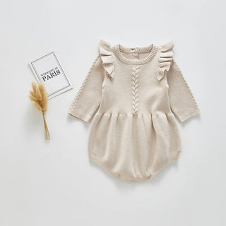 Ruffle Sleeve Knitted Bodysuit - RYAN AND REMI