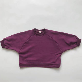 Neutral Cotton Sweatshirt Top - RYAN AND REMI