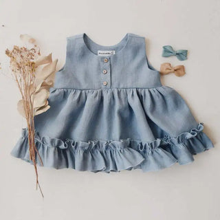Flare Cotton Linen Outfit - RYAN AND REMI