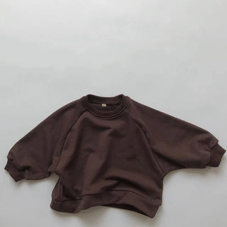 Neutral Cotton Sweatshirt Top - RYAN AND REMI