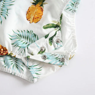 Tropical Sleeveless Bodysuit - RYAN AND REMI