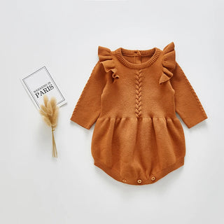 Ruffle Sleeve Knitted Bodysuit - RYAN AND REMI