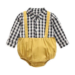Boys Button Up Bodysuit - RYAN AND REMI