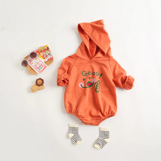 Casual Cotton Hooded Bodysuit - RYAN AND REMI