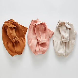 Ruffle Sleeve Knitted Bodysuit - RYAN AND REMI