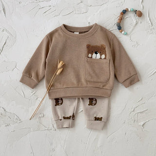 Full Print Bear Pants Set - RYAN AND REMI