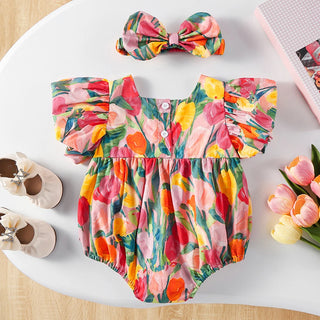 Tulip Romper and Headband - RYAN AND REMI