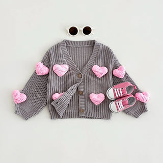 3D Sweetheart Cardigan Sweater - RYAN AND REMI