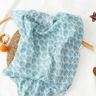 Printed Muslin Cotton Baby Swaddle - RYAN AND REMI