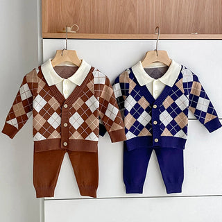 Classic Checkered Sweater Set - RYAN AND REMI
