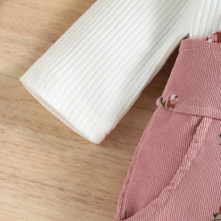 Floral Print Suspender Jumpsuit Set - RYAN AND REMI