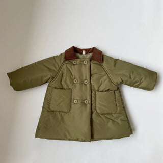 Corduroy Collar Parka Jacket - RYAN AND REMI