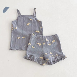 Printed Camisole Pajama Set - RYAN AND REMI