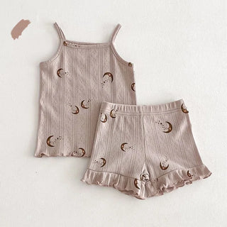 Printed Camisole Pajama Set - RYAN AND REMI
