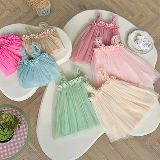 3D Flower Mesh Dress - RYAN AND REMI