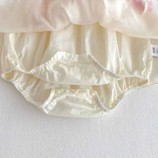 3D Flower Strap Romper - RYAN AND REMI