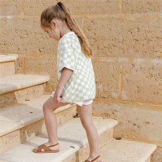 Checkered Knitted Resort Set - RYAN AND REMI