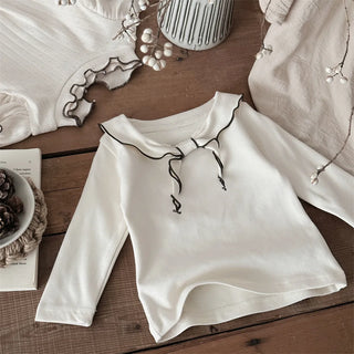 Long Sleeve Frill Top - RYAN AND REMI