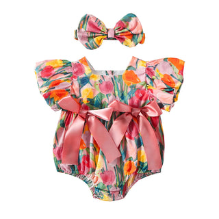Tulip Romper and Headband - RYAN AND REMI