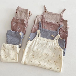 Printed Camisole Pajama Set - RYAN AND REMI