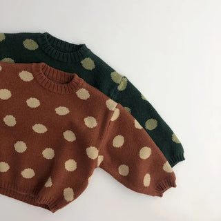 Retro Polka Dot Sweater - RYAN AND REMI