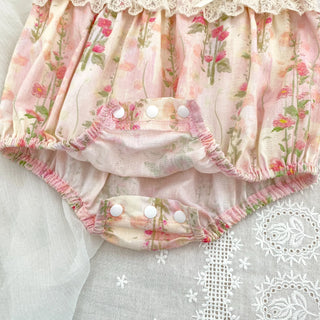 Pink Lace Bow Sister Outfit - RYAN AND REMI