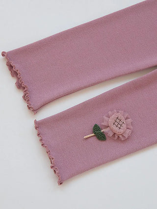 Flower Stitch Skinny Pants - RYAN AND REMI