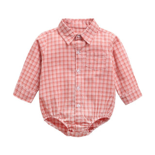 Boys Button Up Bodysuit - RYAN AND REMI