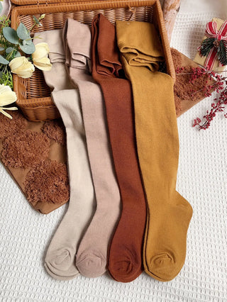 4 Pairs Solid Tights - RYAN AND REMI