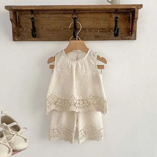 Lace Sleeveless Pants Set - RYAN AND REMI