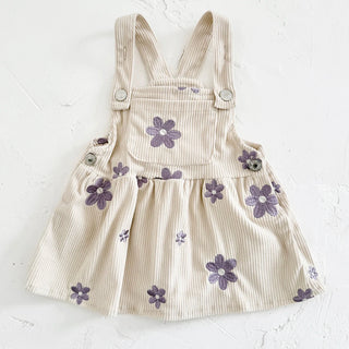 Corduroy Flower Dress - RYAN AND REMI