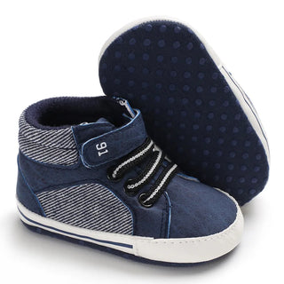 Boys High Top Velcro Sneakers - RYAN AND REMI