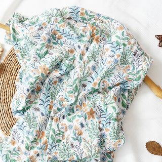 Printed Muslin Cotton Baby Swaddle - RYAN AND REMI