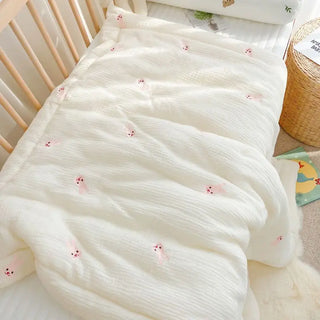 Soft Thick Quilted Blanket Crib Bedding - RYAN AND REMI