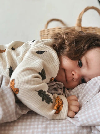 Waffle Cotton Pajama Set - RYAN AND REMI