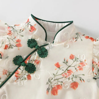 Mandarin Fly Sleeve Romper Set - RYAN AND REMI