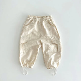 Solid Color Cargo Pants - RYAN AND REMI