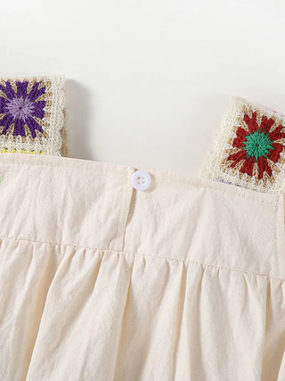 Fly Sleeve Patch Romper - RYAN AND REMI