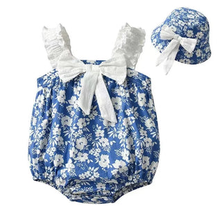 Lace Ribbon Romper Set - RYAN AND REMI