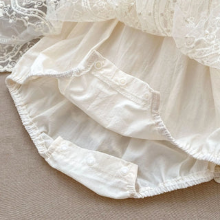 Princess Square Neck Lace Romper - RYAN AND REMI