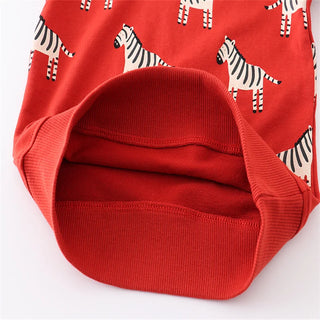 Printed Long Sleeve Sweater - RYAN AND REMI