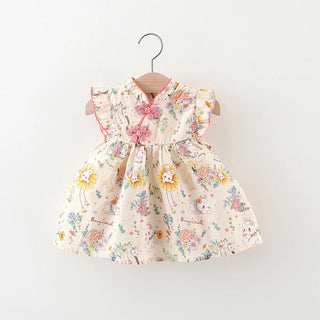 Mandarin Floral Dress - RYAN AND REMI