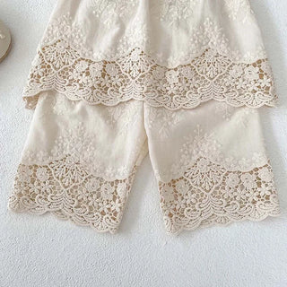 Lace Sleeveless Pants Set - RYAN AND REMI