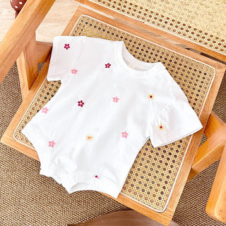 Floral Print Cotton Bodysuit - RYAN AND REMI