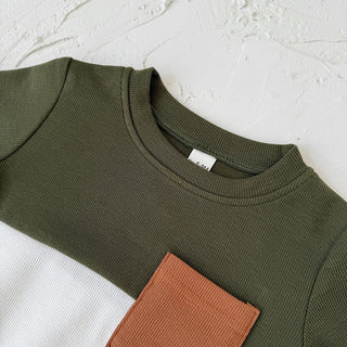 Green Splicing Sports Set - RYAN AND REMI